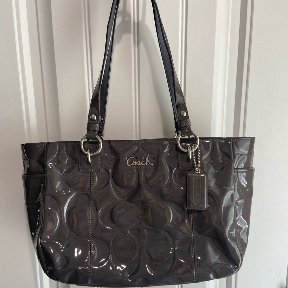 Gray Coach purse